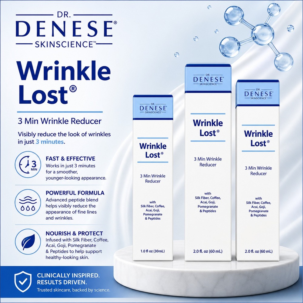 Dr. Denese‎ SkinScience Wrinkle Lost 3 Min Wrinkle Reducer Set 1oz & 2oz Bottles - Picture 3 of 3